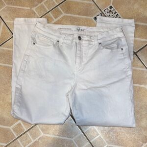 Style & Co White curvy girlfriend off white by pants